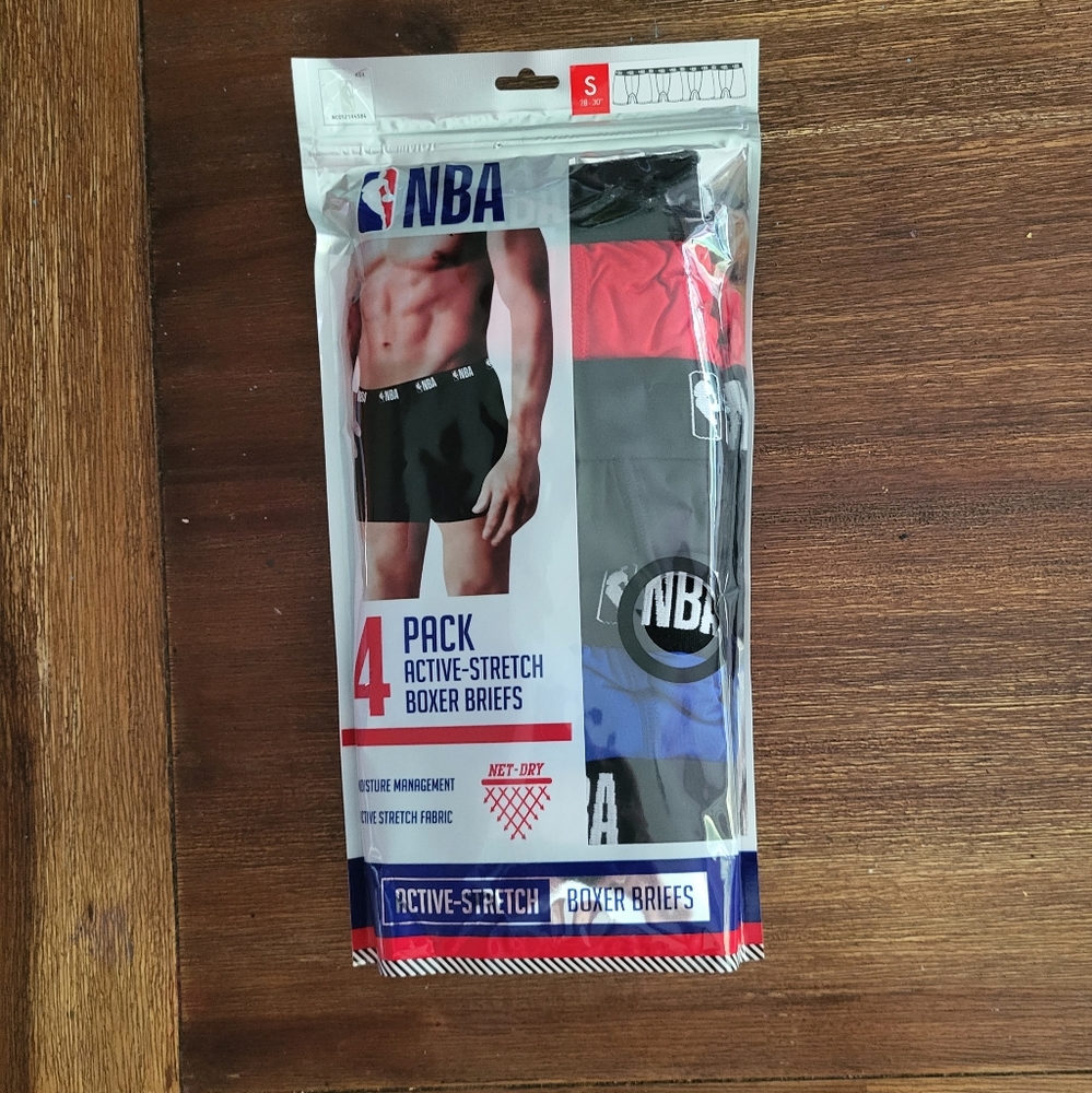 COPY - NBA 4 pack men's underwear size small New with tags